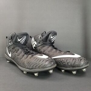 Nike Force Savage Elite TD Football Cleats Black White Mens Size 17 923304-010